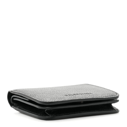 Balenciaga Grained Calfskin Essential Coin Case Card Holder Black 4 of 11