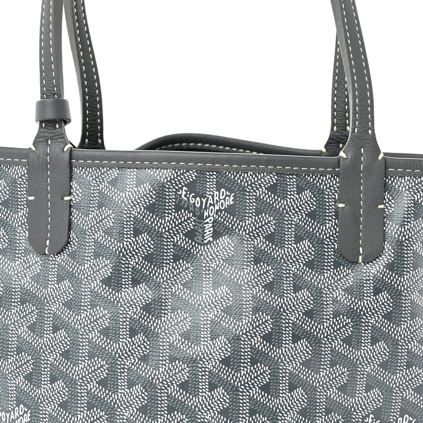 Goyardine Reversible Mini Anjou Grey