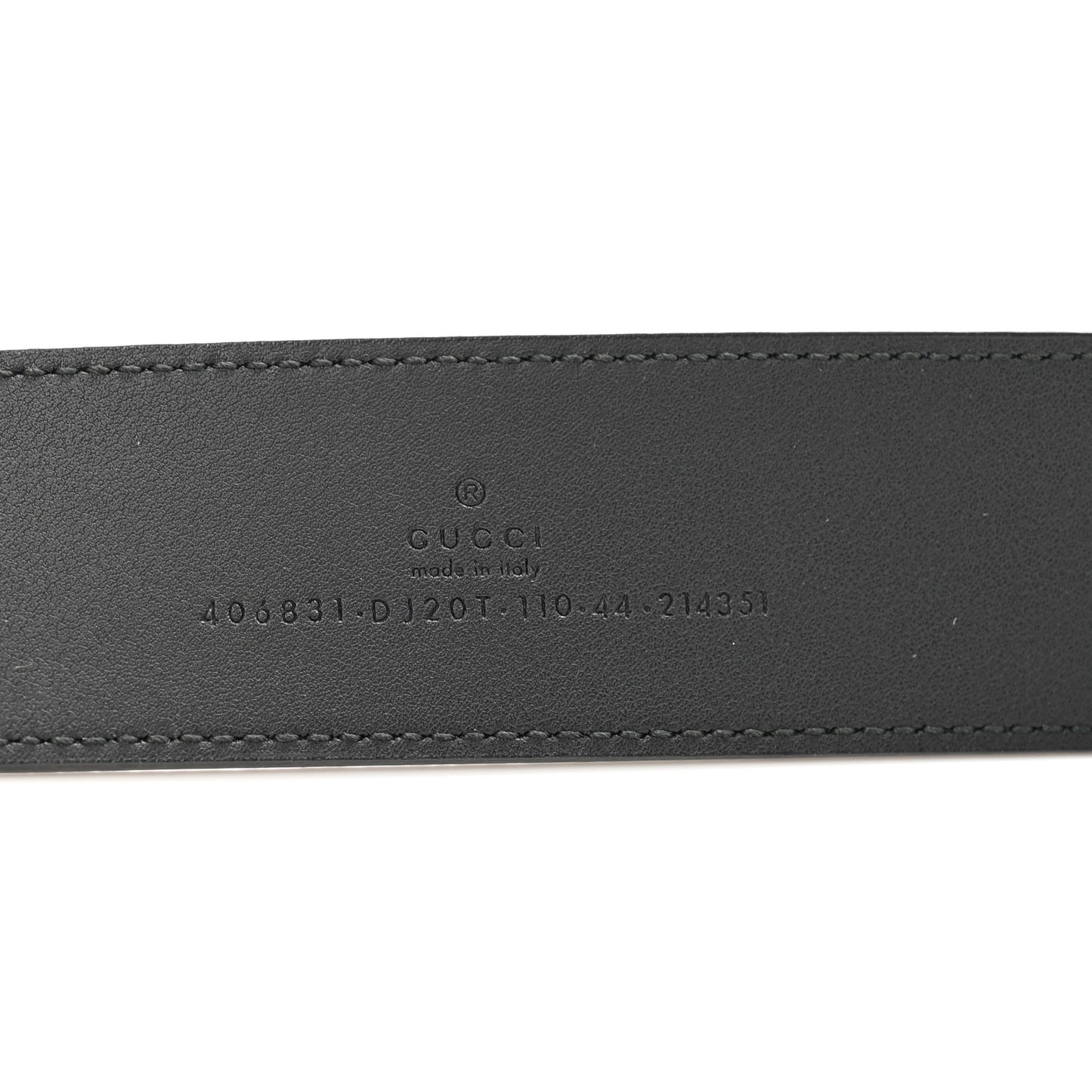 Textured Calfskin Double G 40mm Belt 110 44 Black