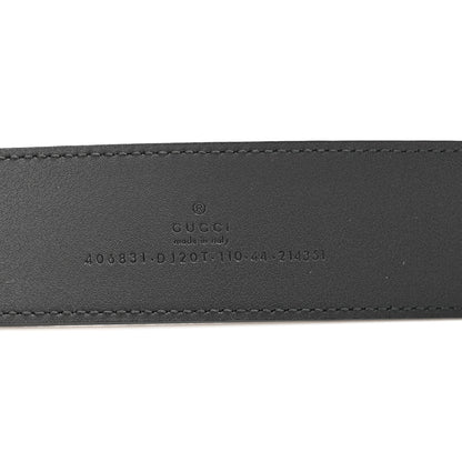 Gucci Textured Calfskin Double G 40mm Belt 110 44 Black 5 of 5
