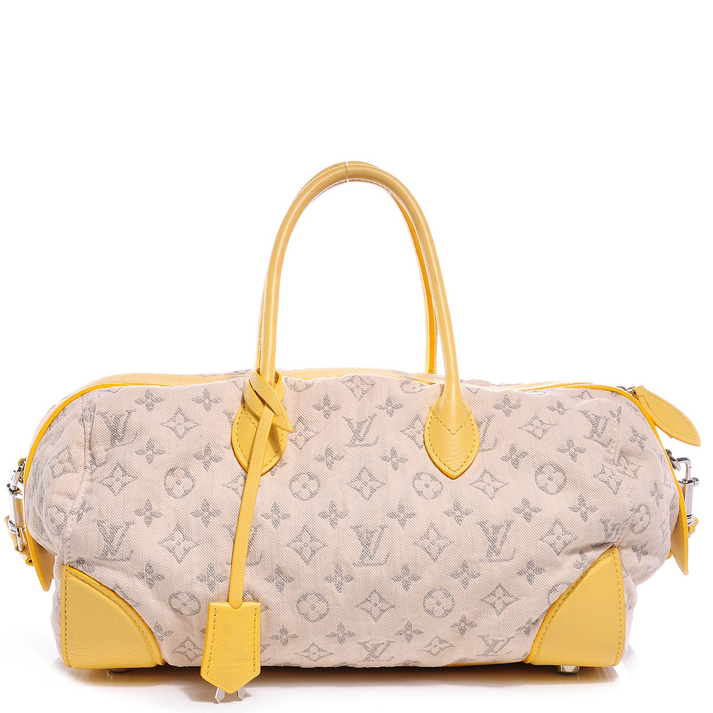 Monogram Denim Speedy Round Yellow
