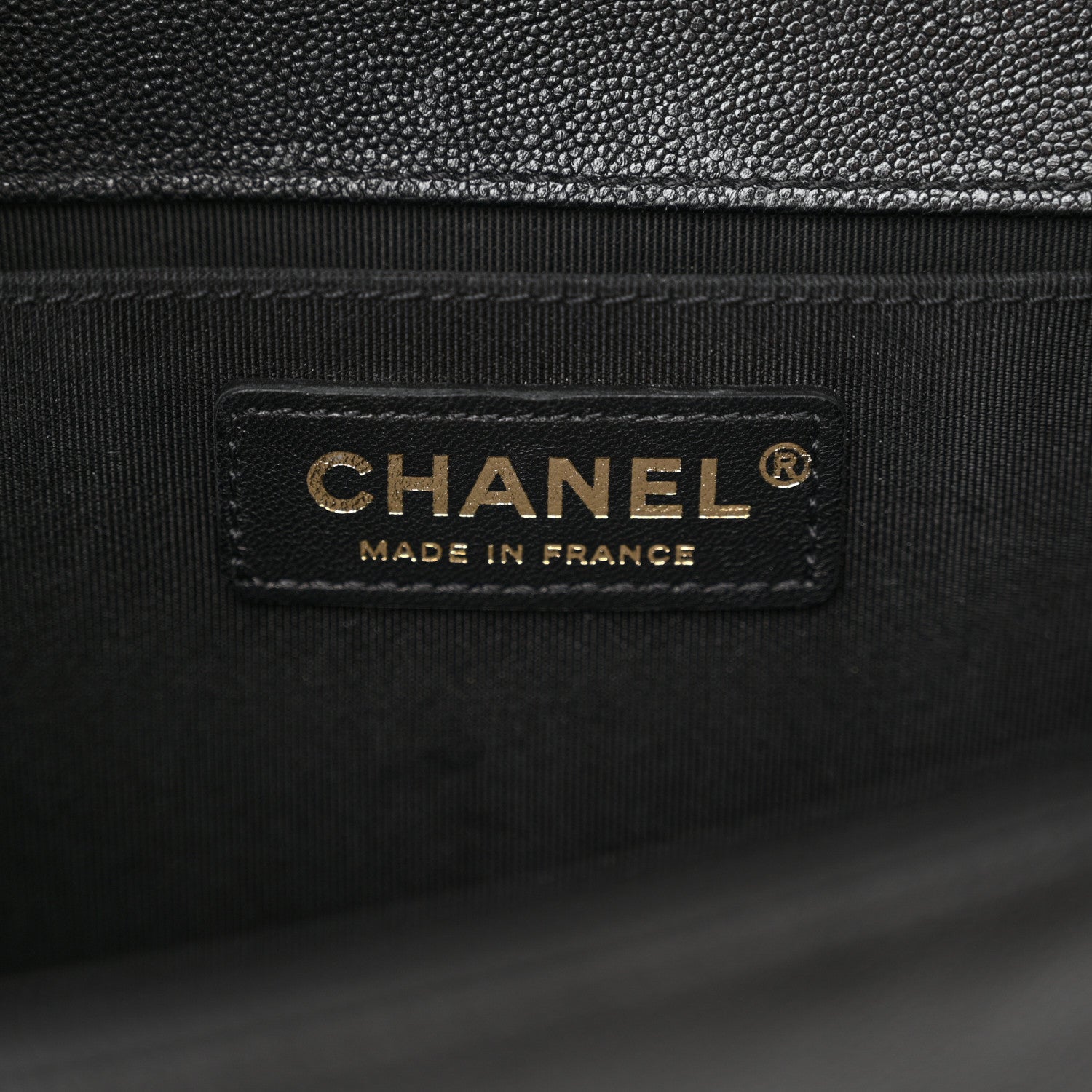 Chanel Caviar Chevron Quilted Medium Boy Flap Black 6 of 11