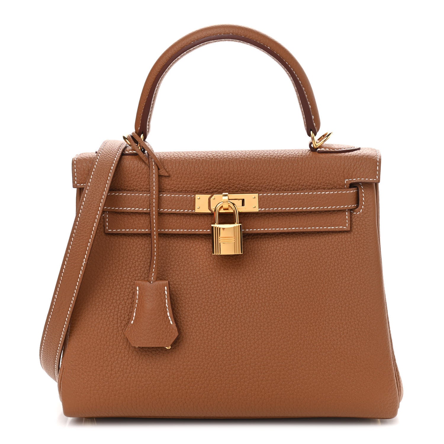 Hermes Togo Kelly Retourne 25 Gold 1 of 13