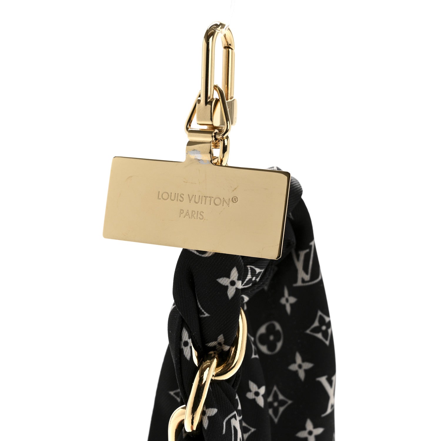 Louis Vuitton Monogram Silhouette Bag Charm And Phone Strap Black 3 of 4