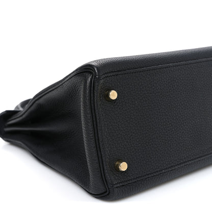 Hermes Togo Kelly Retourne 28 Black 9 of 10