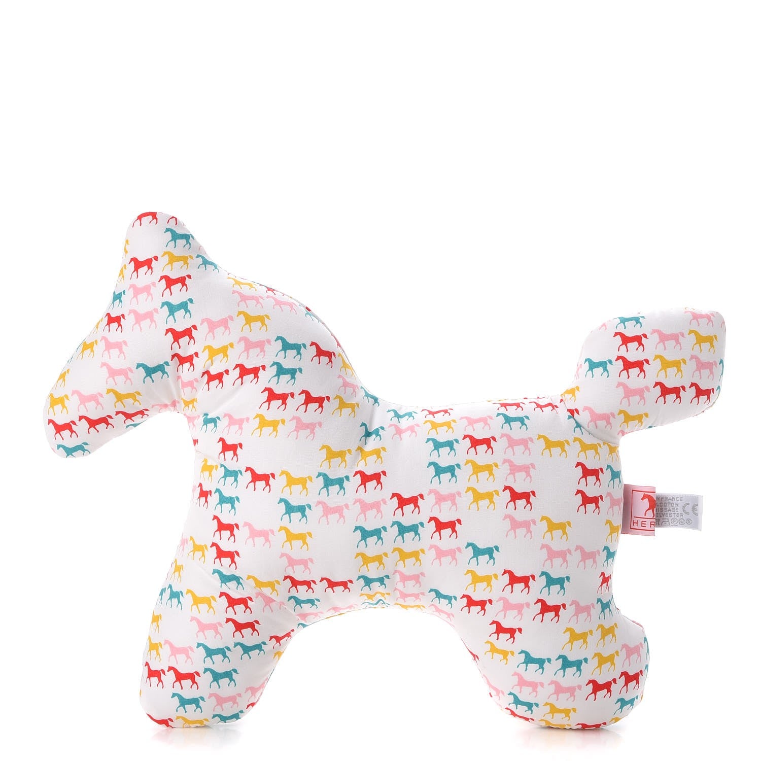 Hermes Cotton Large Plush Horse Toy Blanc White 1 of 10