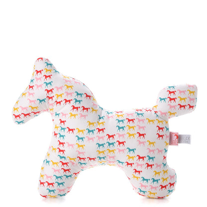 Hermes Cotton Large Plush Horse Toy Blanc White 1 of 10