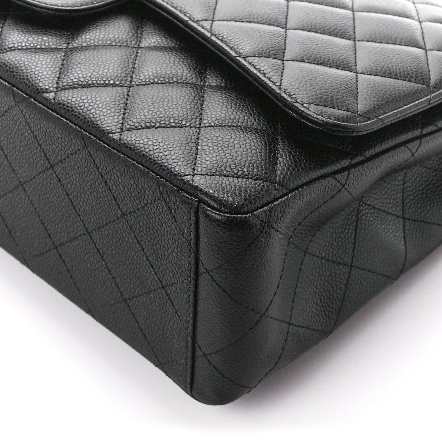 Chanel Caviar Quilted Maxi Double Flap Black 11 of 13