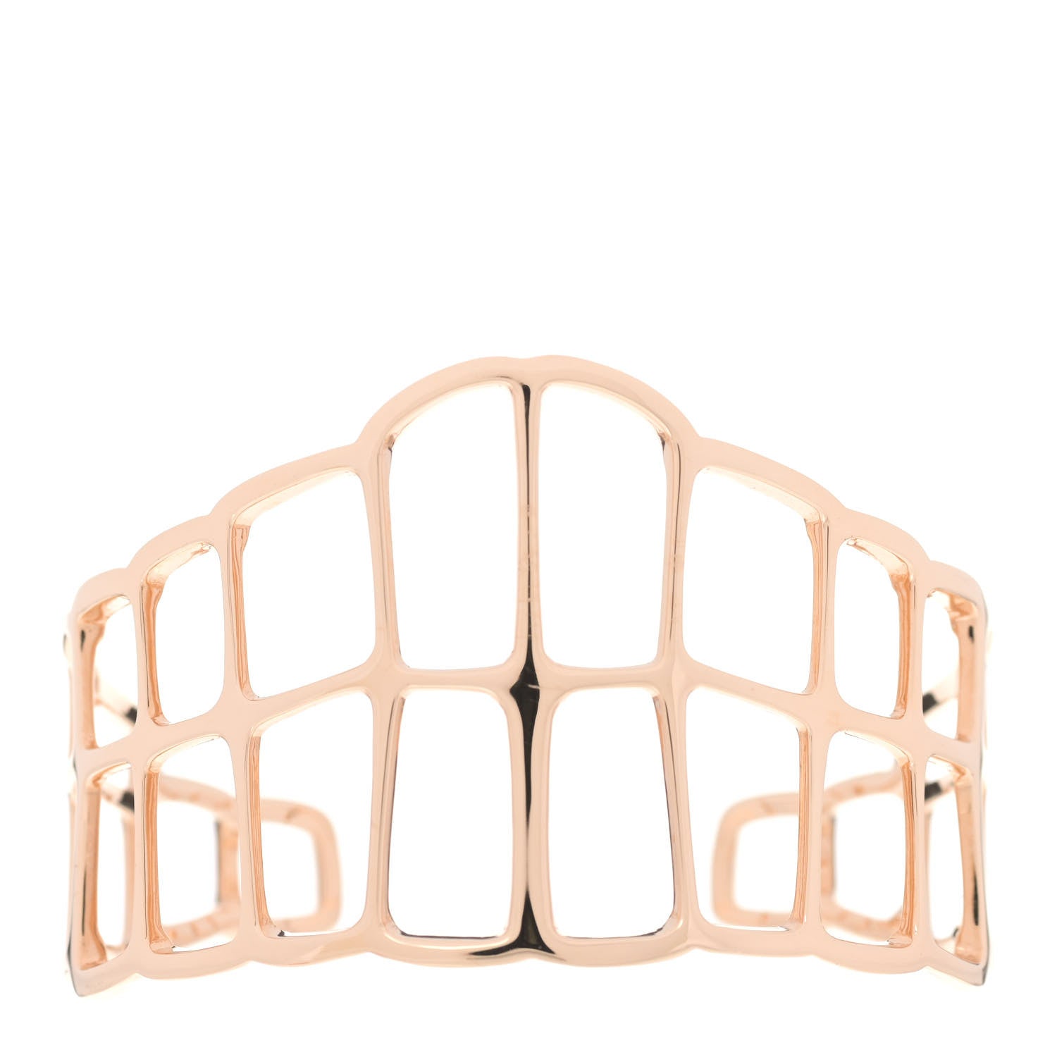 Hermes 18K Rose Gold MM Niloticus Ombre Cuff Bracelet 1 of 5