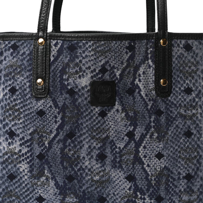 MCM Visetos Medium Liz Reversible Shopper Tote Black 14 of 16