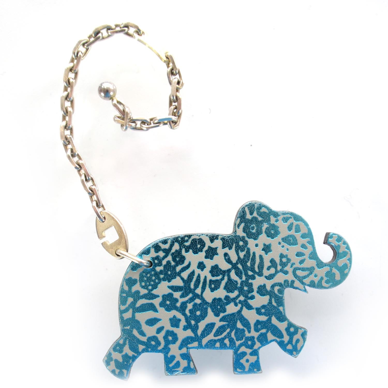 Hermes Leather Lucky Haati Elephant Key Chain 1 of 3