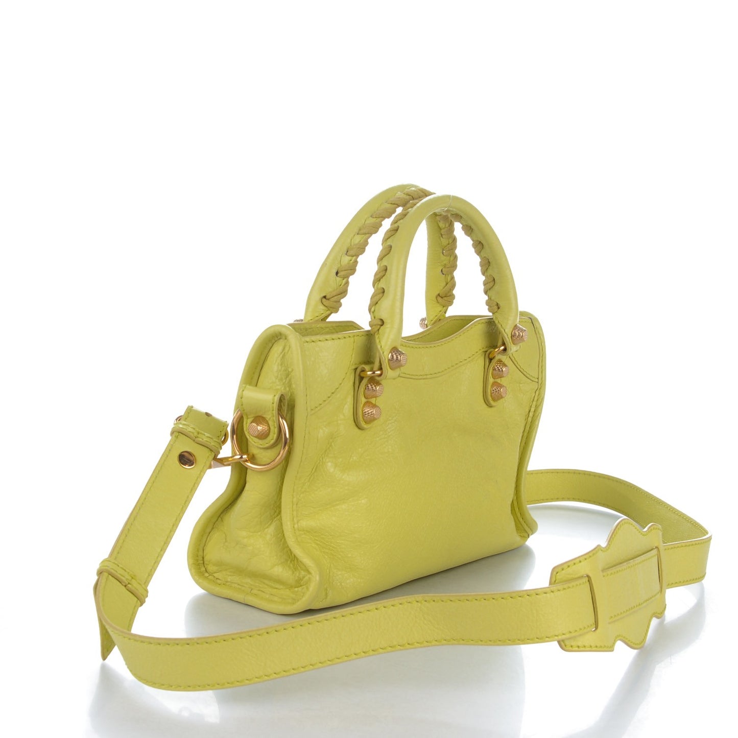 Agneau Giant 12 Gold Hardware Mini City Jaune Citronnade