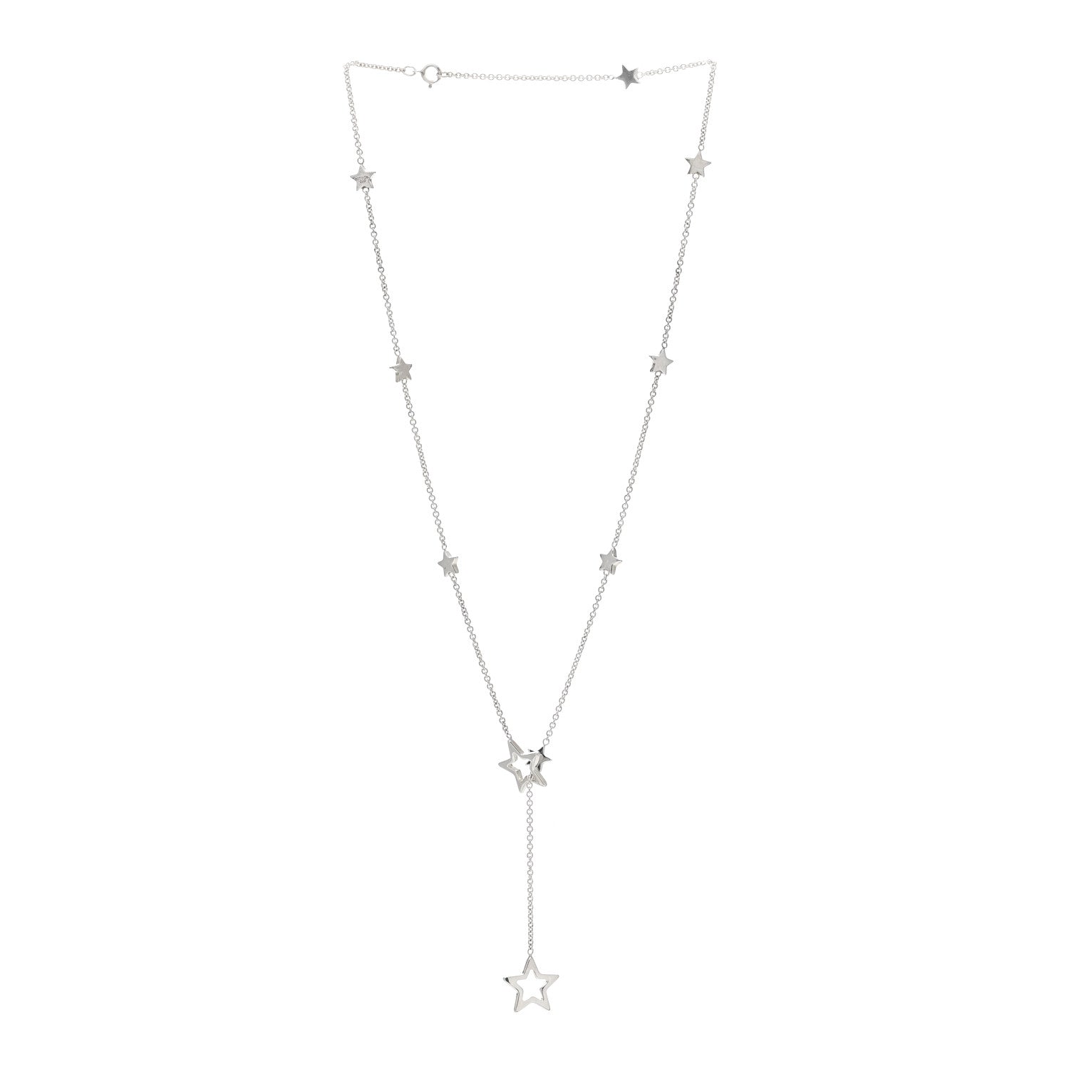 Tiffany Sterling Silver Star Lariat Necklace 3 of 4