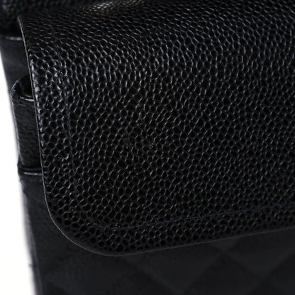 Chanel Caviar Quilted Medium Double Flap Black 11 of 14