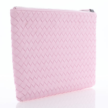 Bottega Veneta Nappa Intrecciato Medium Zip Pouch Pink 3 of 6