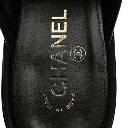 Chanel Lambskin Quilted CC Turnlock Mules 39.5 Black 7 of 9