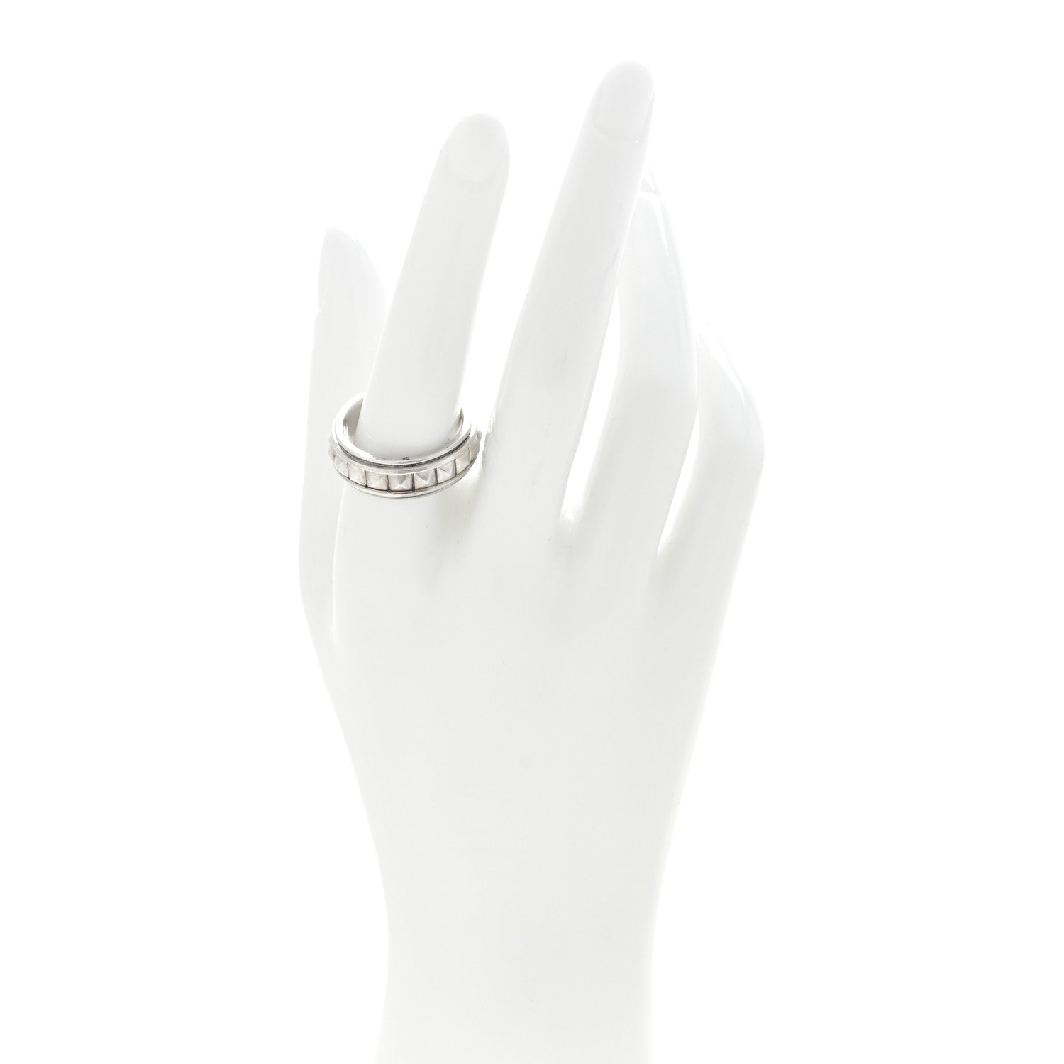 David Yurman Sterling Silver 8mm Pyramid Band Ring 59 8.75 2 of 4