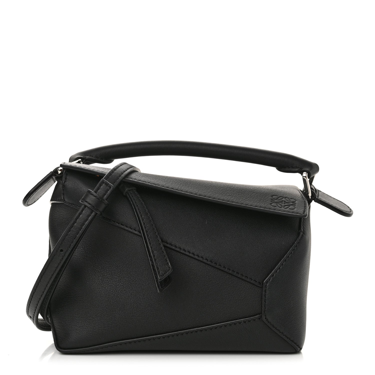 Loewe Calfskin Mini Puzzle Edge Bag Black 1 of 10