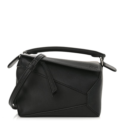 Loewe Calfskin Mini Puzzle Edge Bag Black 1 of 10