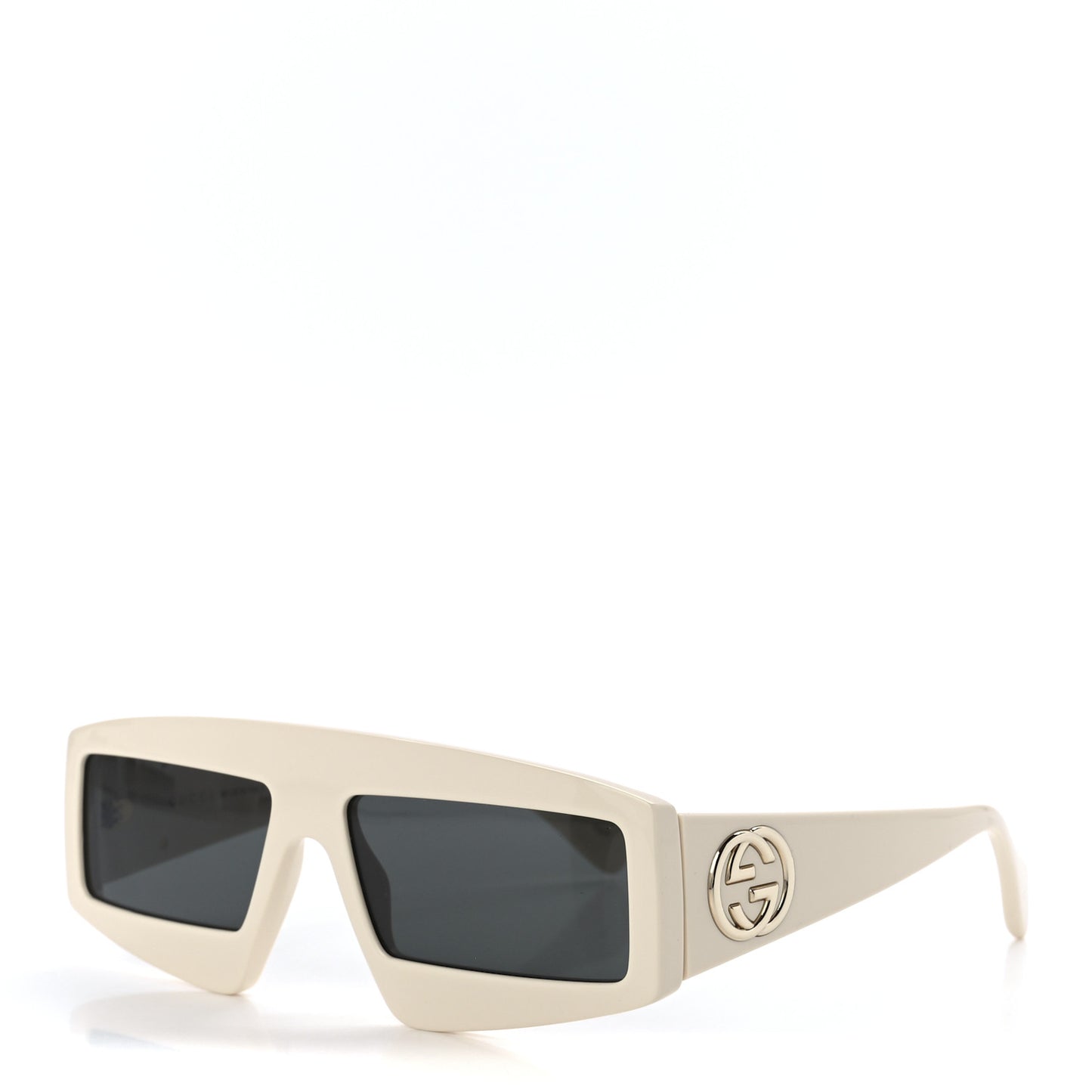 Acetate Shield Sunglasses GG0358S White