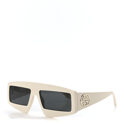 Gucci Acetate Shield Sunglasses GG0358S White 1 of 9