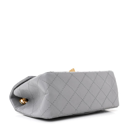 Chanel Aged Calfskin Quilted 2.55 Reissue Mini Flap Grey 4 of 11