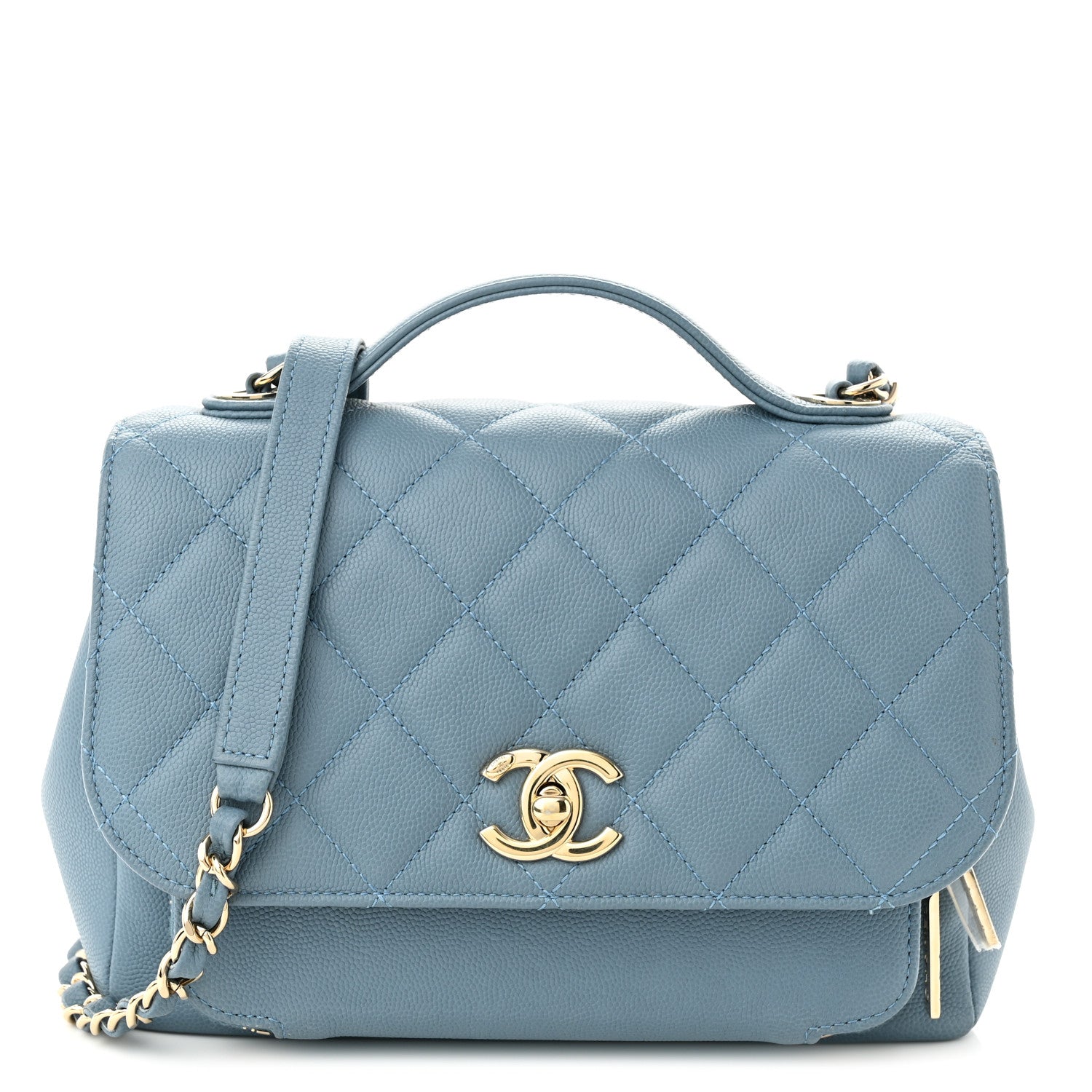 Chanel Caviar Quilted Medium Business Affinity Flap Blue 1 of 11
