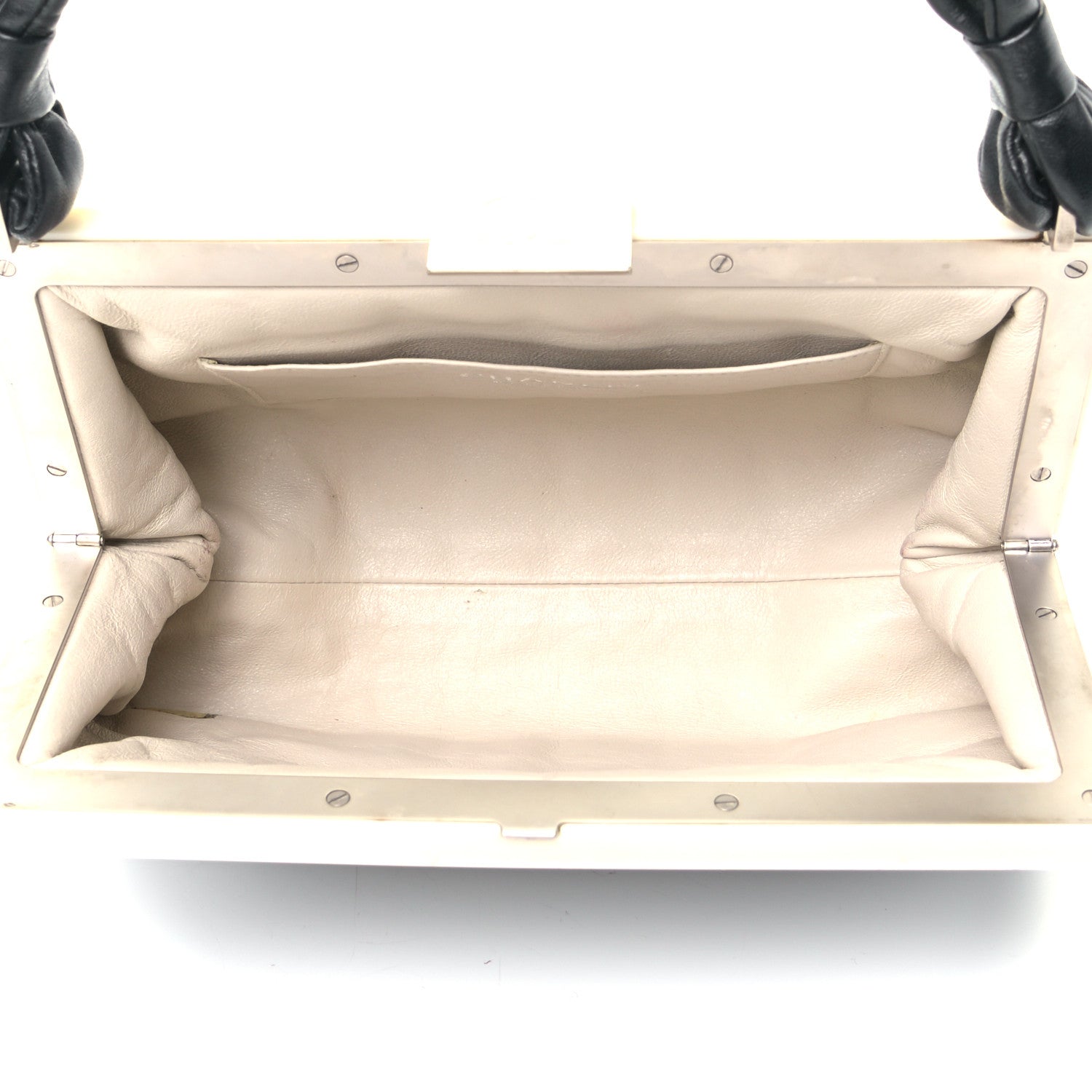 Chanel Lambskin Chocolate Bar Quilted Frame Shoulder Bag Black 4 of 5