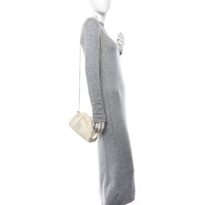 Bottega Veneta BOTTEGA VENETA Boucle Curly Raffia The Mini Pouch White Chalk 2 of 11