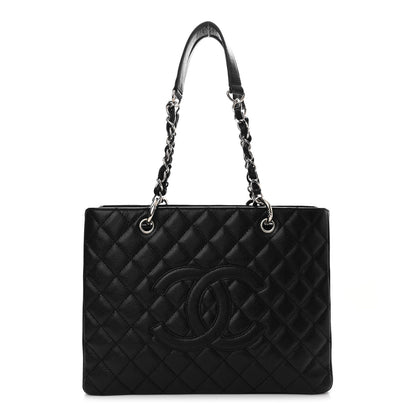 Chanel Caviar Quilted Grand Shopping Tote GST Black 1 of 14