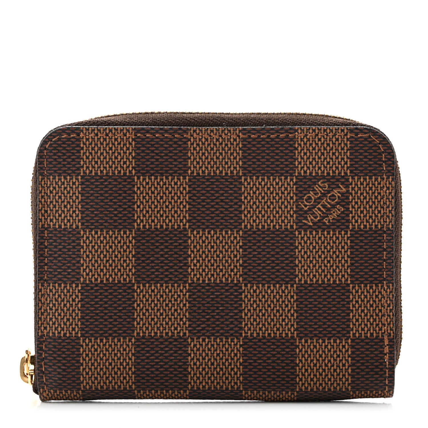 Louis Vuitton Damier Ebene Zippy Coin Purse Rose Ballerine 1 of 7