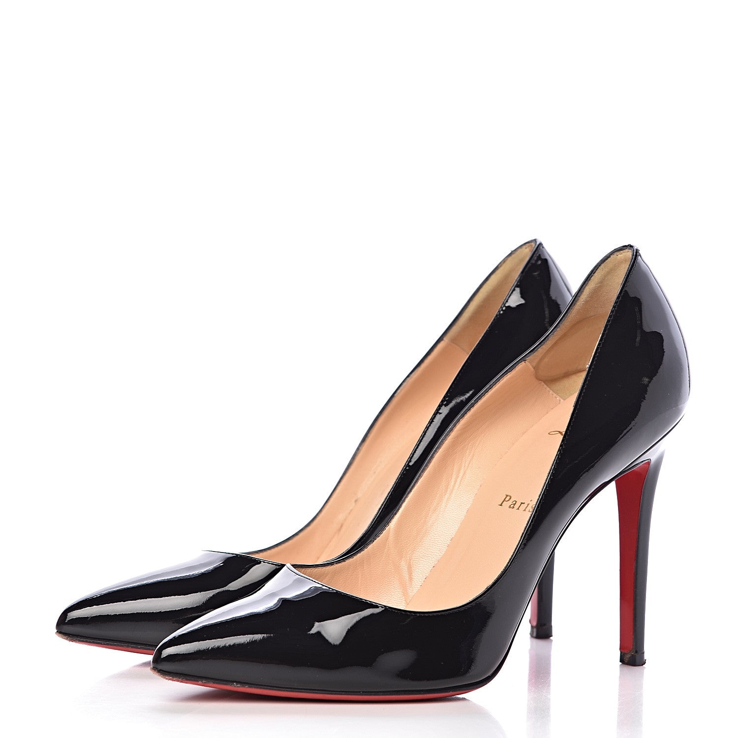 Christian Louboutin Patent Pigalle 100 Pumps 40 Black 3 of 17