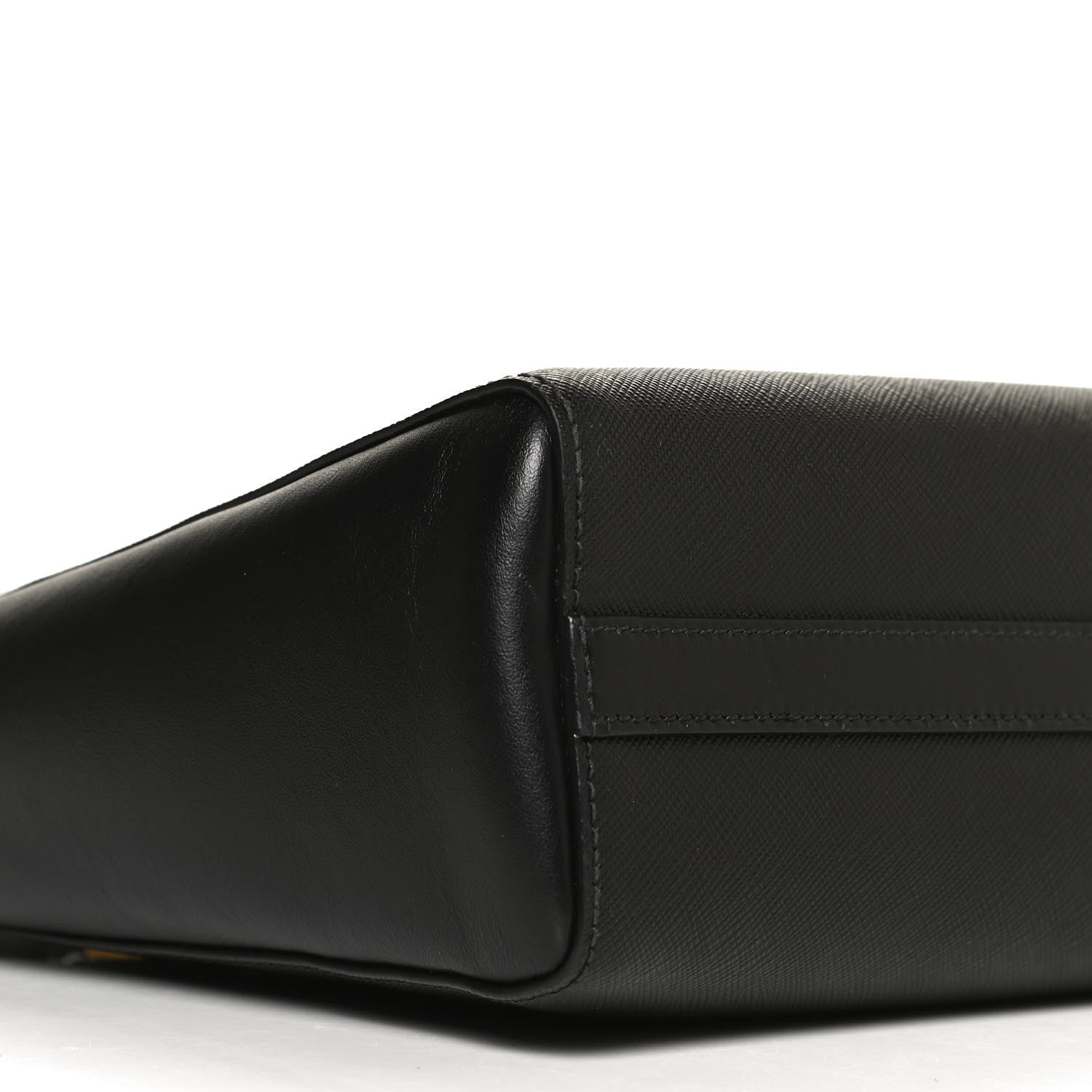 Prada Saffiano Soft Calfskin Small Zippered Tote Black 8 of 9