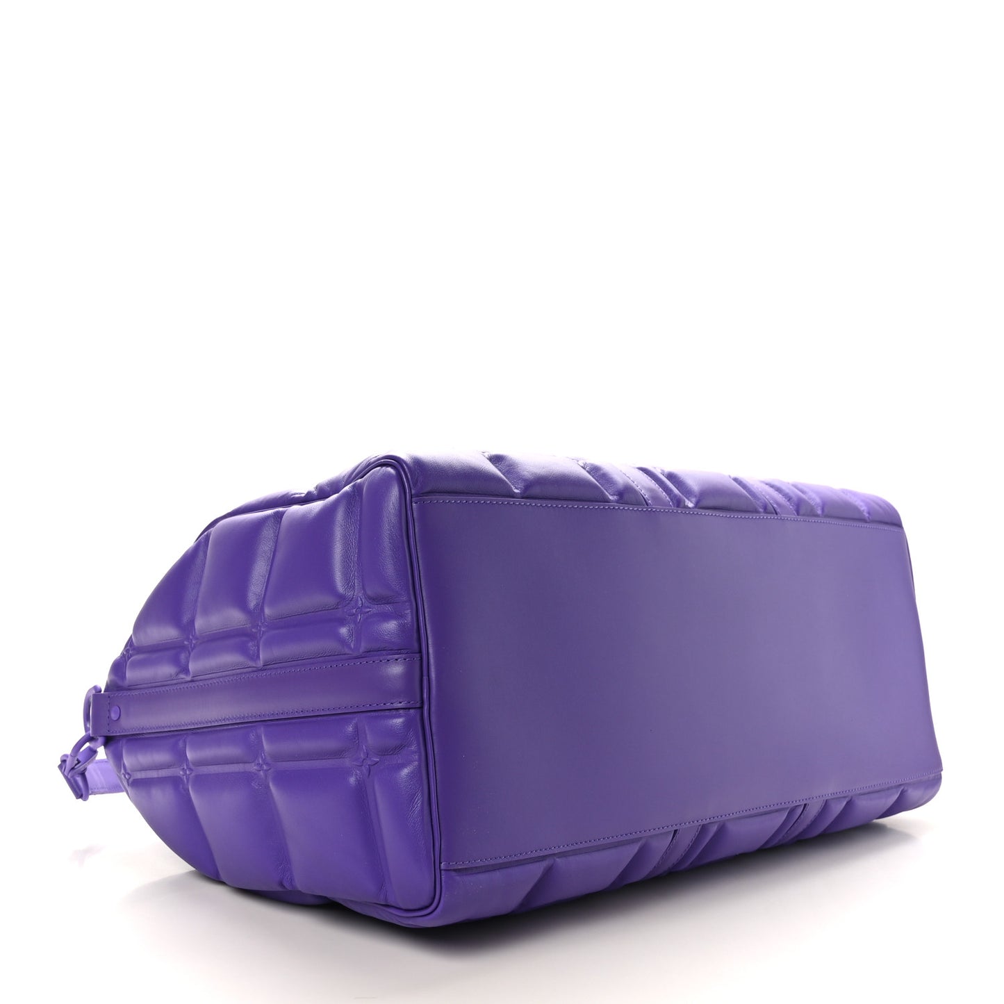 Calfskin Puffy Keepall 50 Bandouliere Violet
