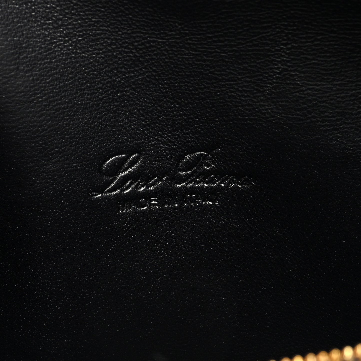 Grained Calfskin L19 Extra Pocket Pouch Navy