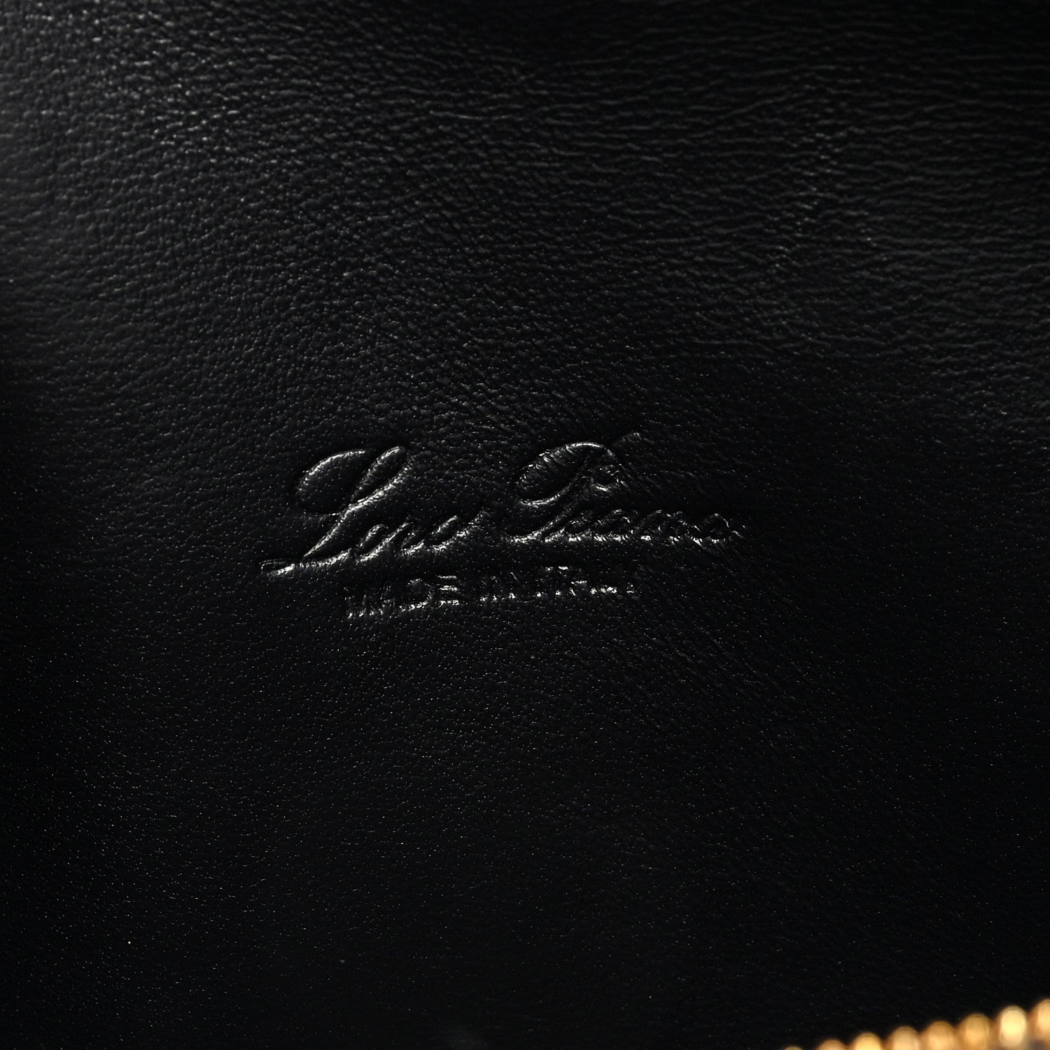 Loro Piana Grained Calfskin L19 Extra Pocket Pouch Navy 6 of 9
