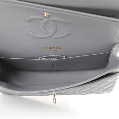 Chanel Caviar Quilted Medium Double Flap Grey 5 of 11