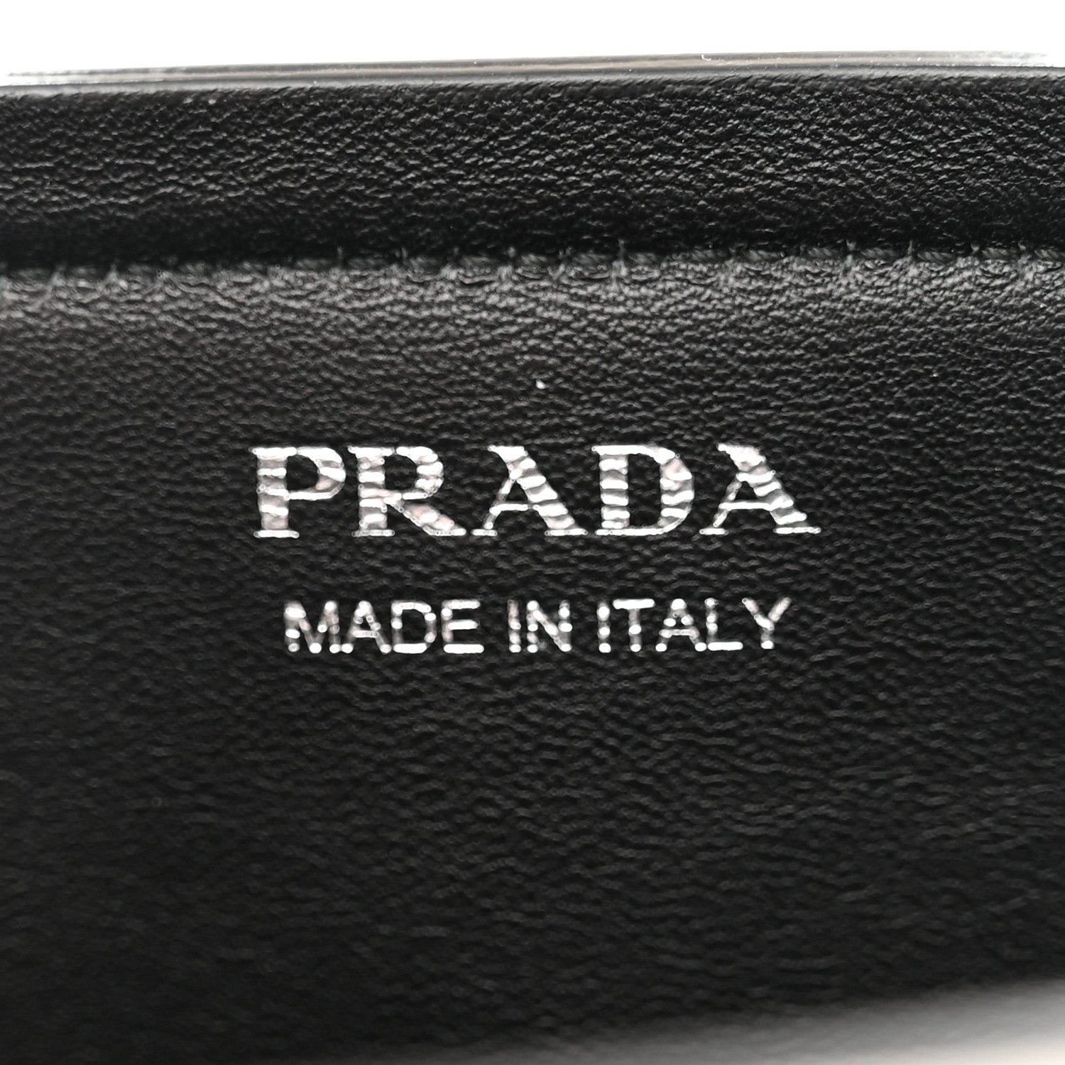 Prada Soft Calfskin Ribbon Tote White Black 7 of 10