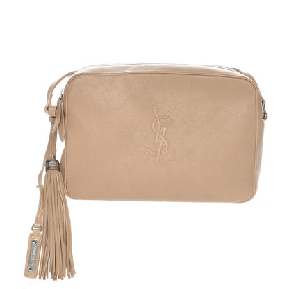 Saint Laurent Lambskin Monogram Small Lou Camera Bag Dark Beige 1 of 7