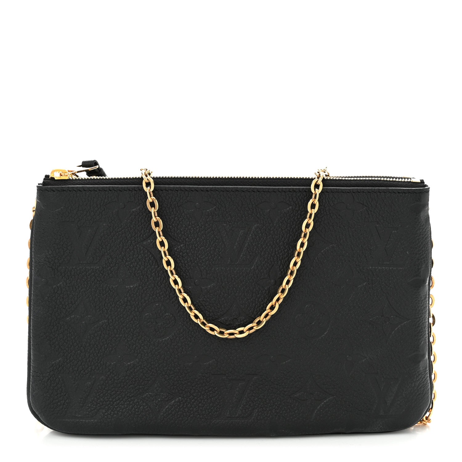 Louis Vuitton Empreinte Double Zip Pochette Black 1 of 11
