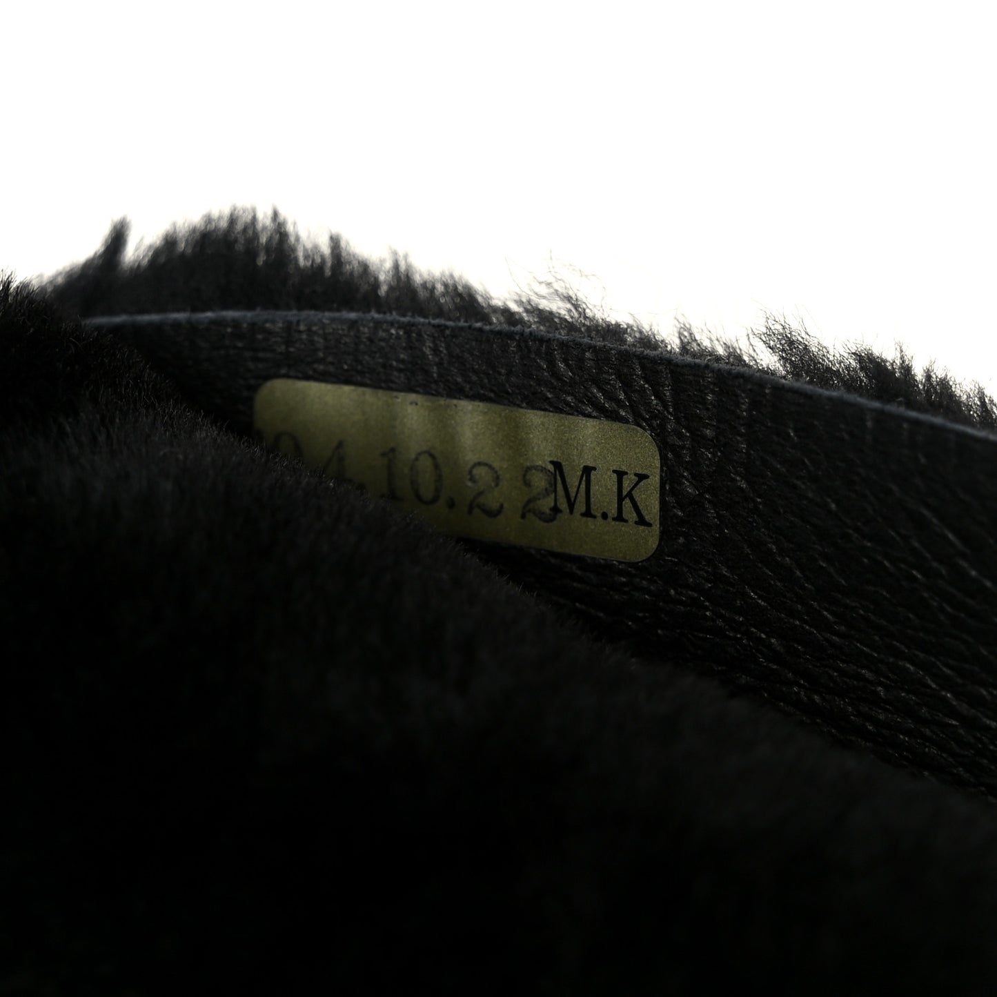 Shearling Quilted Medium Single Flap Black