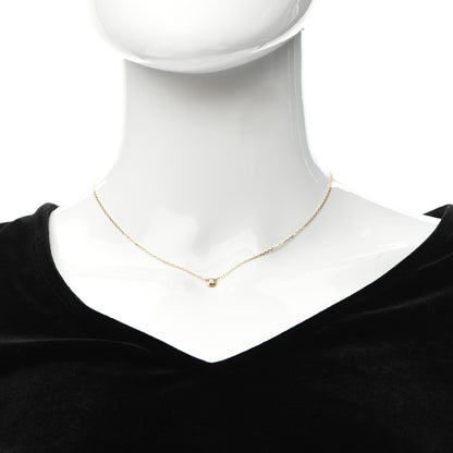 Cartier 18K Yellow Gold Diamond LM D'Amour Pendant Necklace 2 of 5