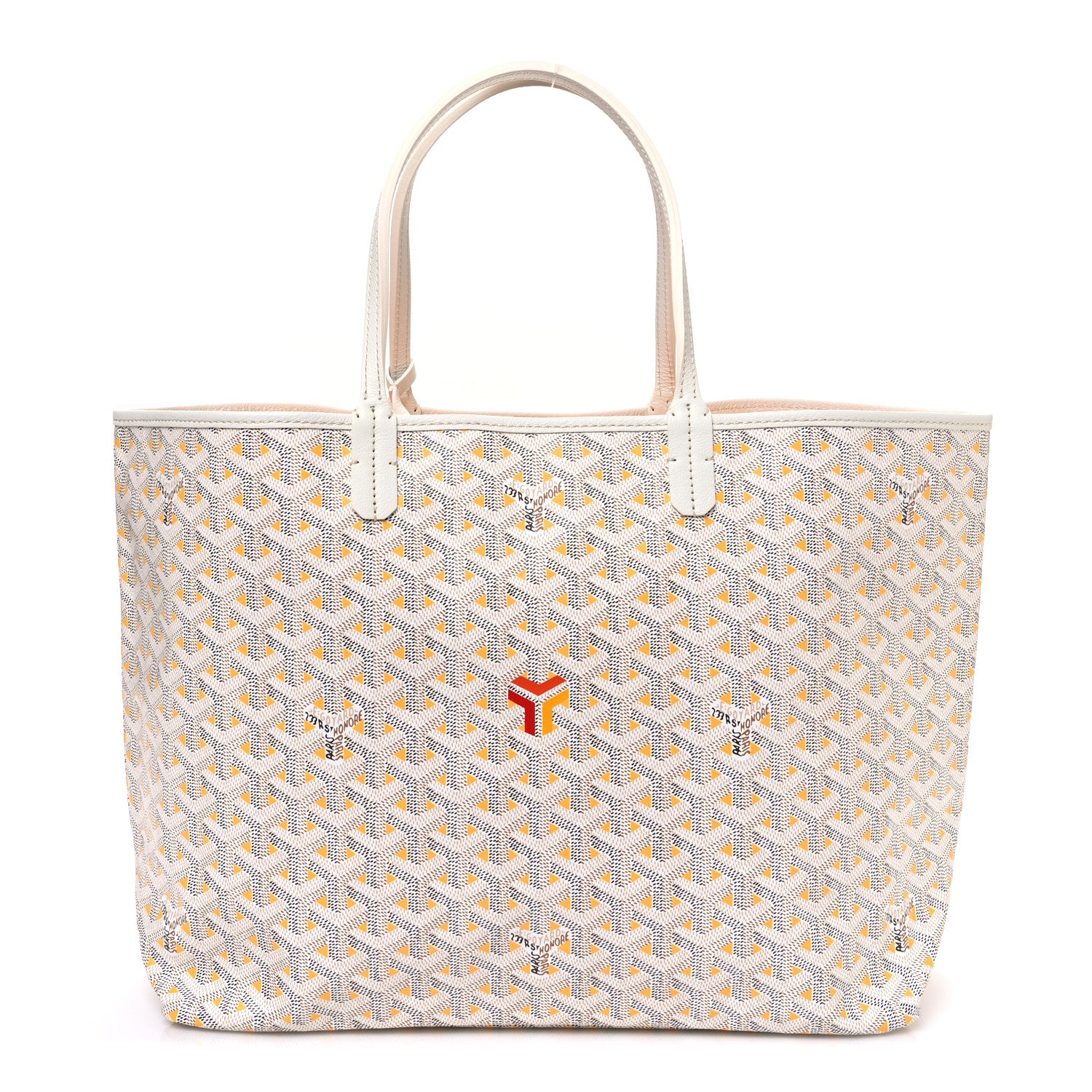 Goyard Goyardine Saint Louis Claire Voie PM White Yellow 1 of 11