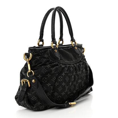 Louis Vuitton Denim Neo Cabby MM Black 3 of 14