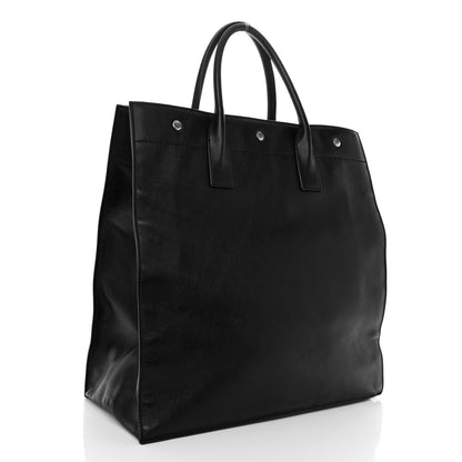 Saint Laurent Calfskin Rive Gauche North South Tote Black 3 of 9