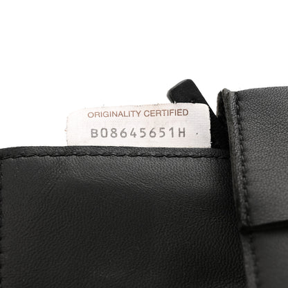 Bottega Veneta Lambskin Maxi Intrecciato Cassette Crossbody Bag Black 7 of 13