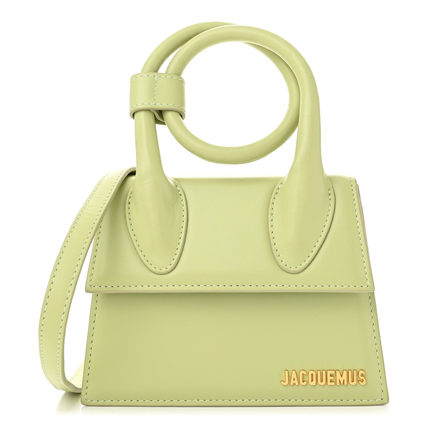 Jacquemus Smooth Calfskin Le Chiquito Noeud Light Green 1 of 9