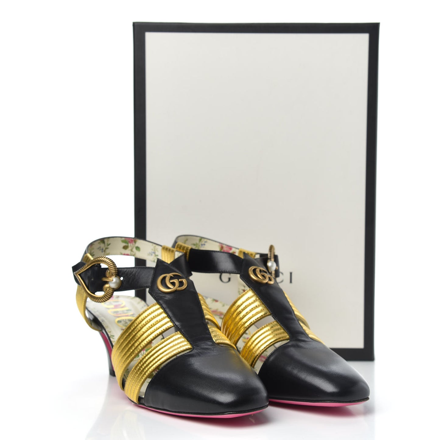 Malaga Kid T-Strap Mid Heel Sandals 39.5 Black
