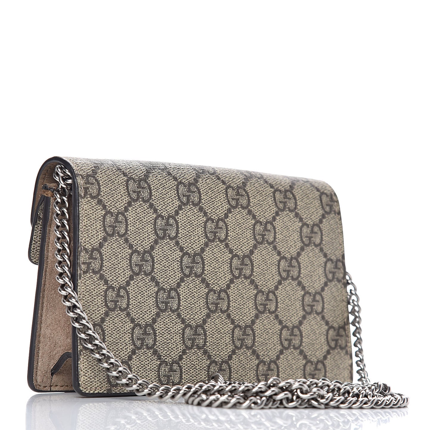GG Supreme Monogram Super Mini Dionysus Shoulder Bag Taupe