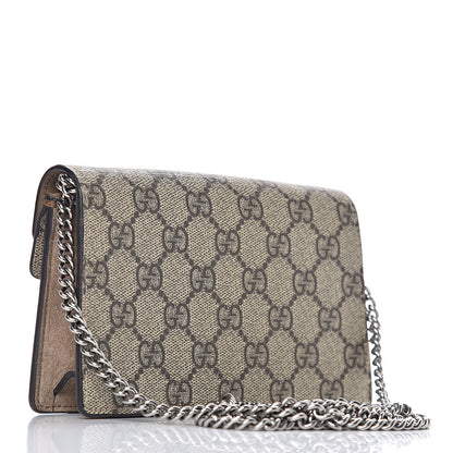 Gucci GG Supreme Monogram Super Mini Dionysus Shoulder Bag Taupe 3 of 9